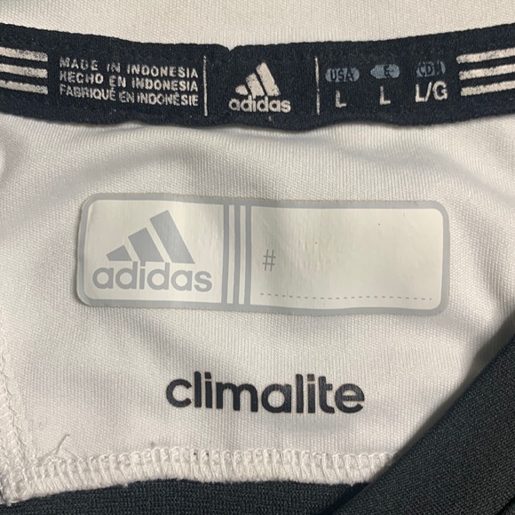 Embroidered Adidas Logo Jersey 9 Size Large - Picture 2 of 10
